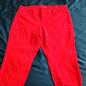 Closet Clearout!!  Old Navy Red Ankle Pants, 16